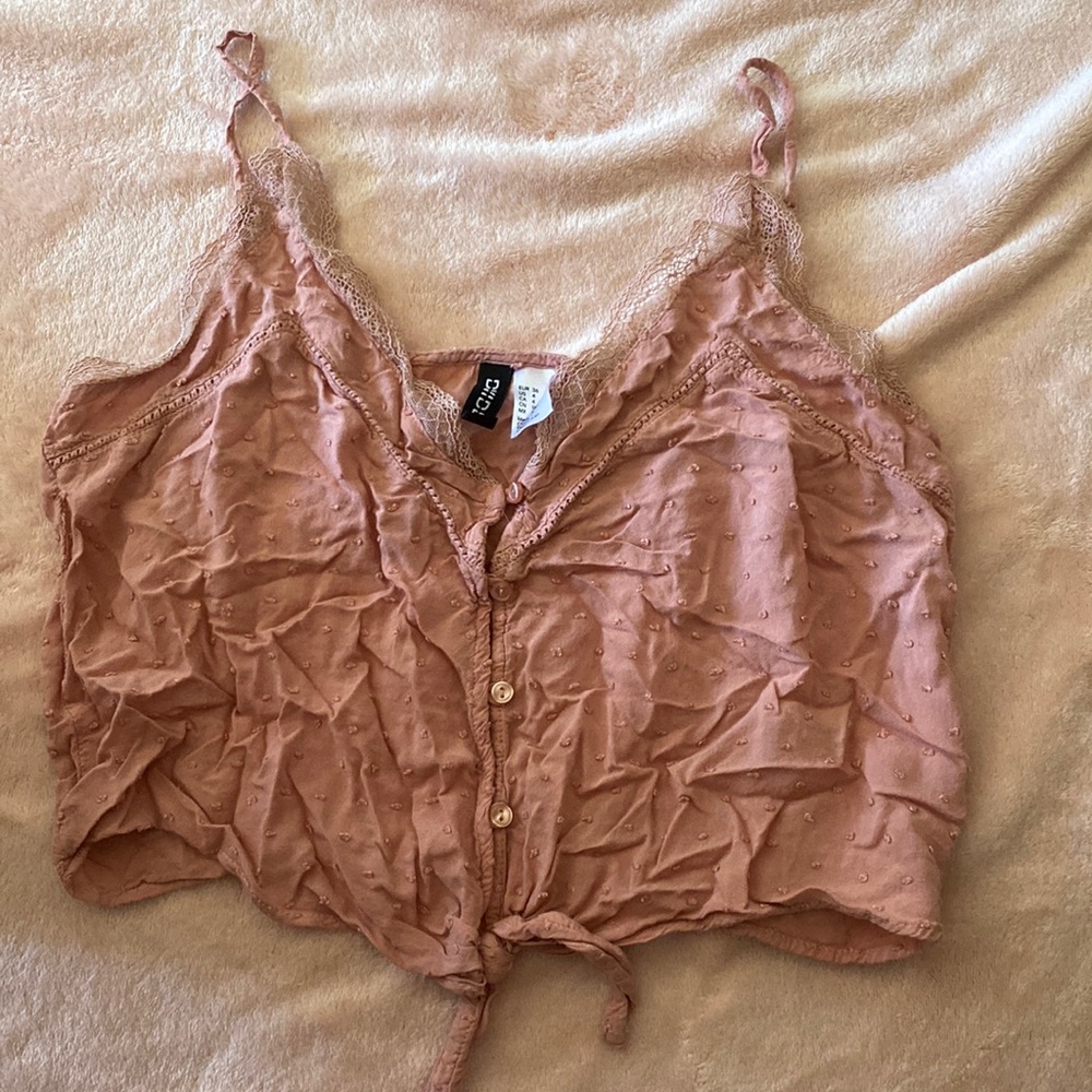 H&M Peach Crop Top (Size 4)